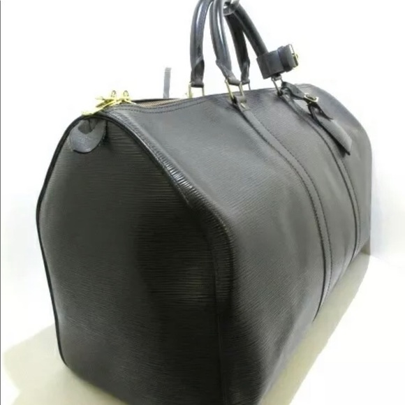 Louis Vuitton Black Epi Keepall 50 - Picture 2 of 8